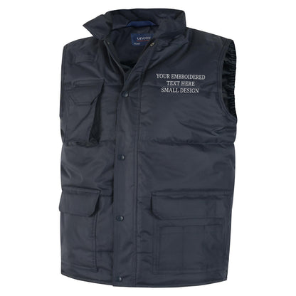 Personalised Custom Small Text Bodywarmer