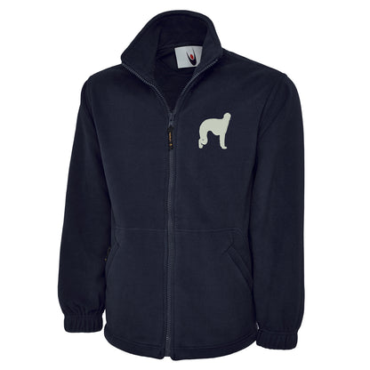 Borzoi Embroidered Premium Fleece Jacket