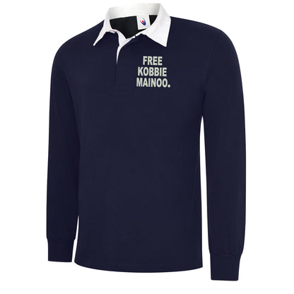 Free Kobbie Mainoo Embroidered Classic Rugby Shirt