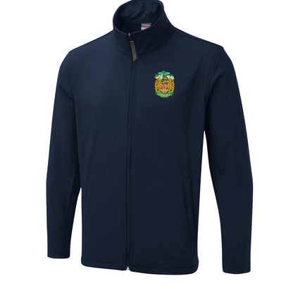 Retro Leicester FC Rugby 1990s Embroidered Lightweight Soft Shell Jacket
