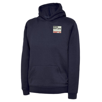 Children's Retro White Hart Lane Hoodie