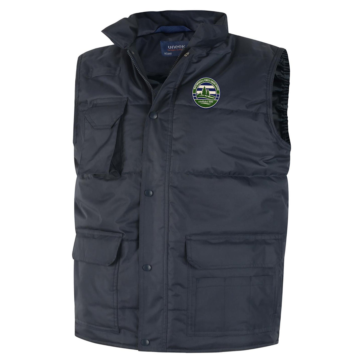 Retro Forest Green Rovers Bodywarmer