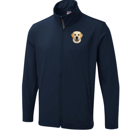 Yellow Labrador Dog Face Bomber Jacket