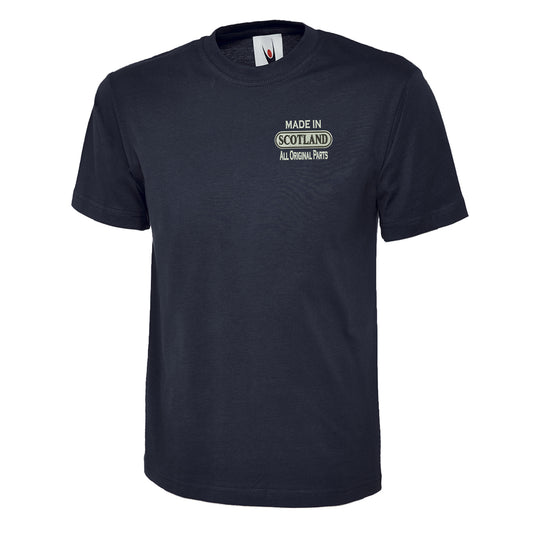 Made in Scotland All Original Parts Embroidered Children's T-Shirt