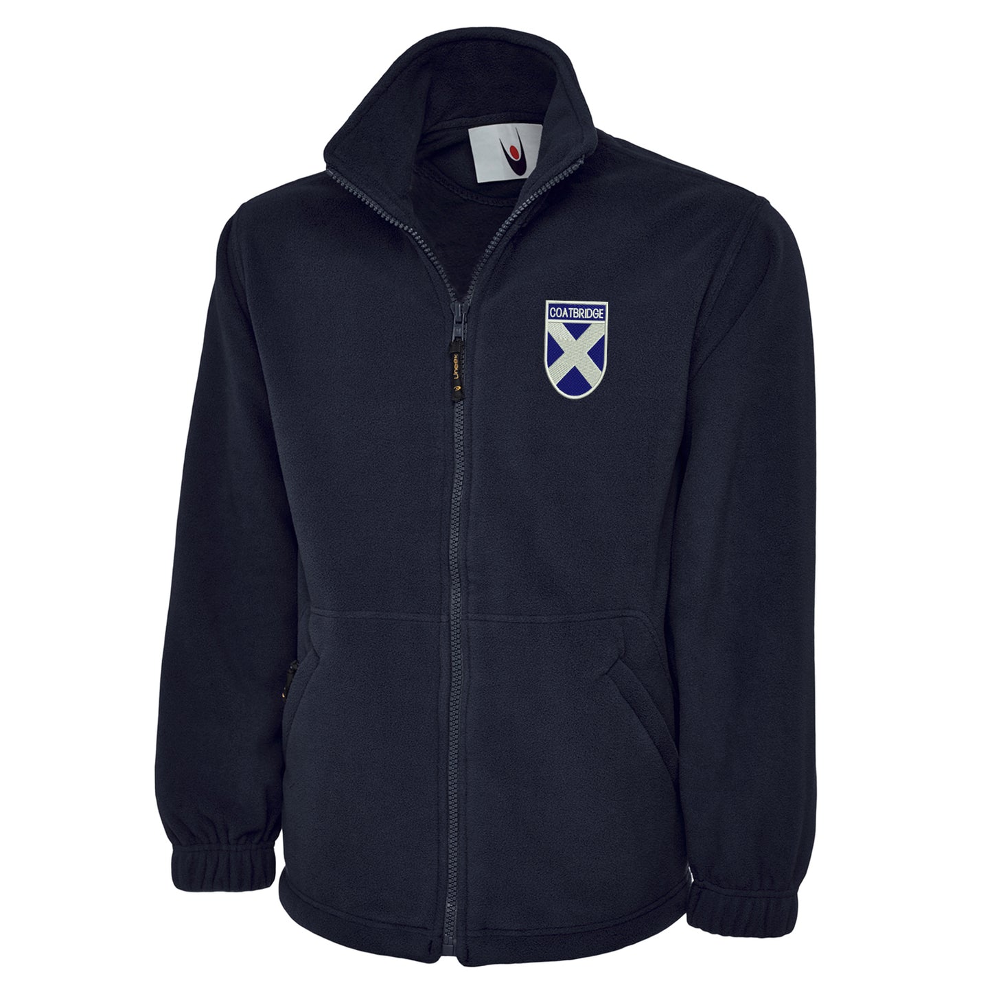 Coatbridge Flag of Scotland Shield Premium Fleece Jacket