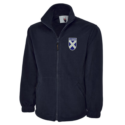 Coatbridge Flag of Scotland Shield Premium Fleece Jacket