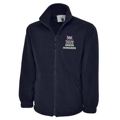Proud to Have Served in The Green Howards Embroidered Premium Fleece