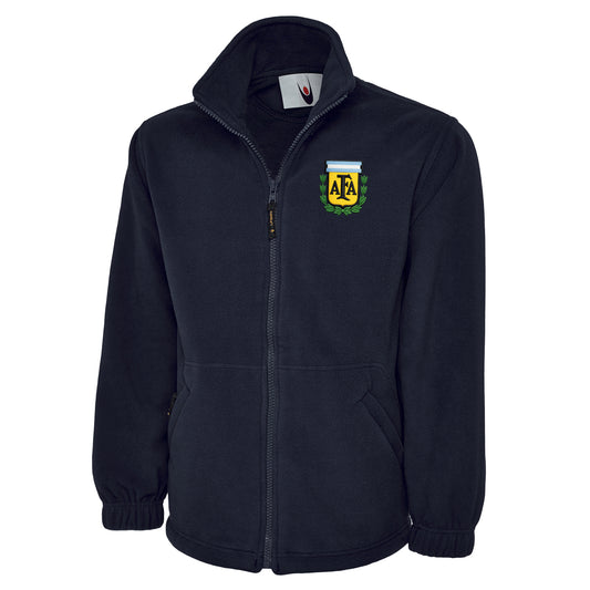 Old School Argentina Football Fleece Jacket