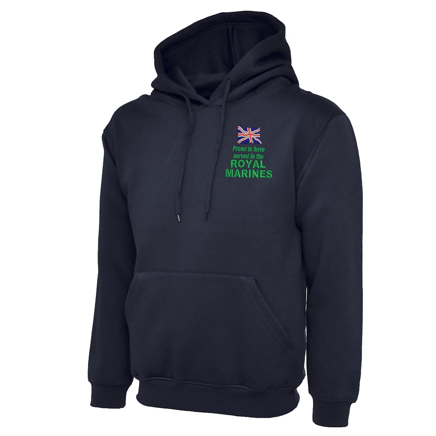 Proud to Have Served in The Royal Marines Embroidered Classic Hoodie
