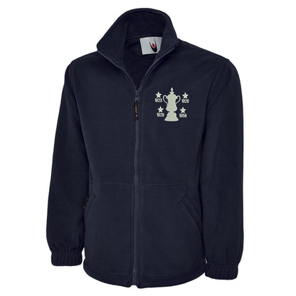 Retro Bolton Four Time Cup Winners Premium Fleece Jacket