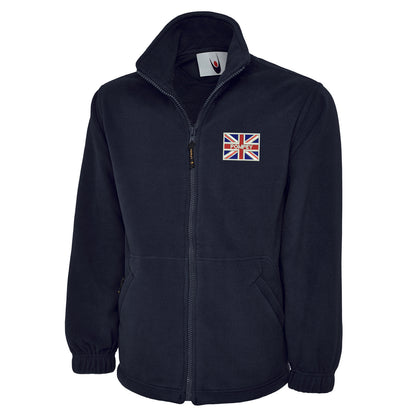 Pompey Coloured Union Jack  Embroidered Premium Fleece