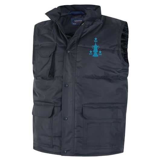Retro West Ham Three Time Cup Winners Embroidered Super Pro Body Warmer