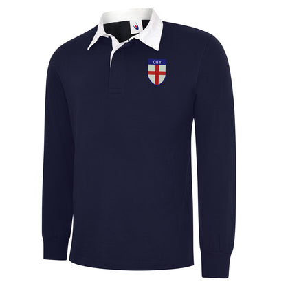 City Flag of England Shield Classic Rugby Shirt