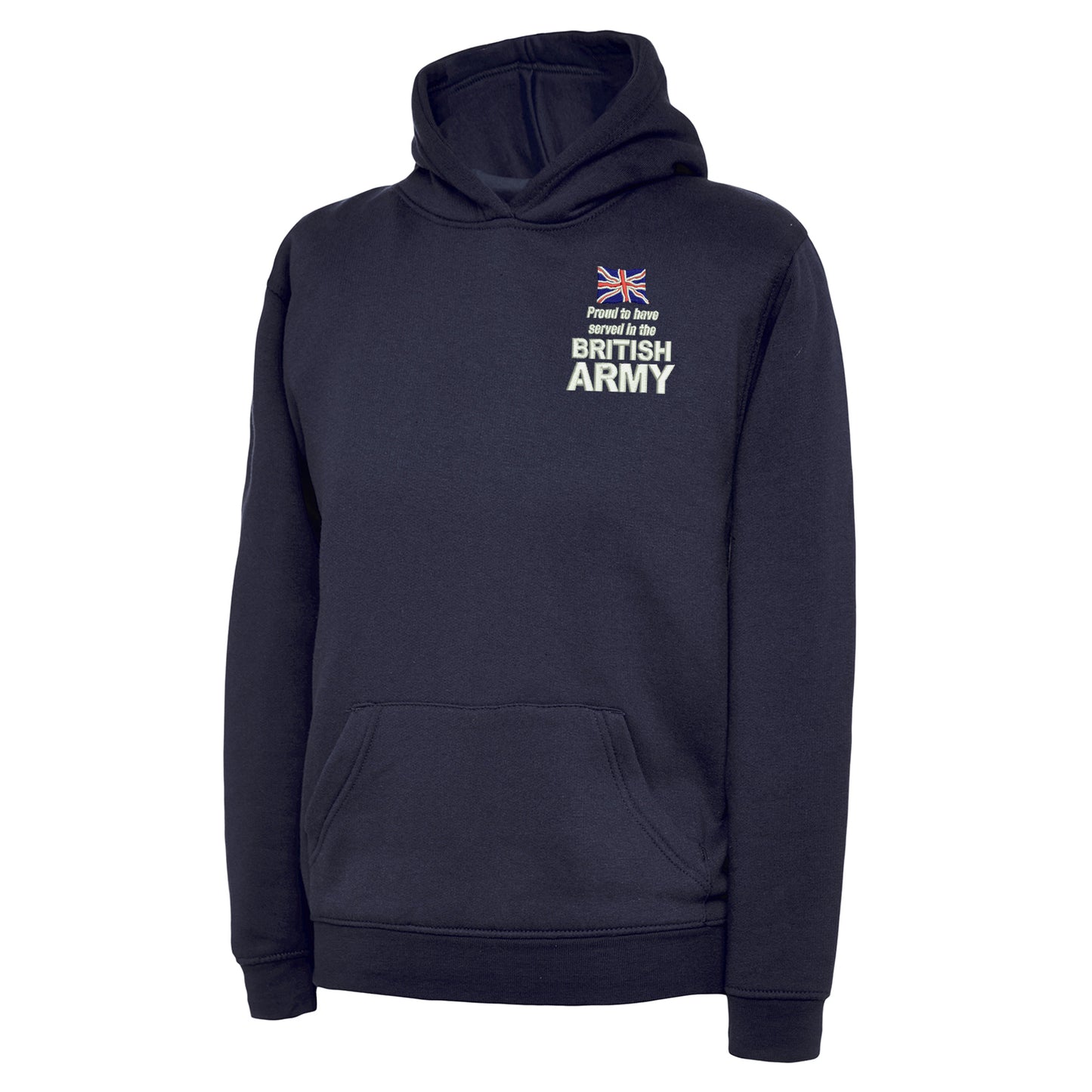 Proud to Have Served in The British Army Embroidered Children's Hoodie