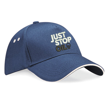 Just Stop Oil Embroidered Baseball Cap