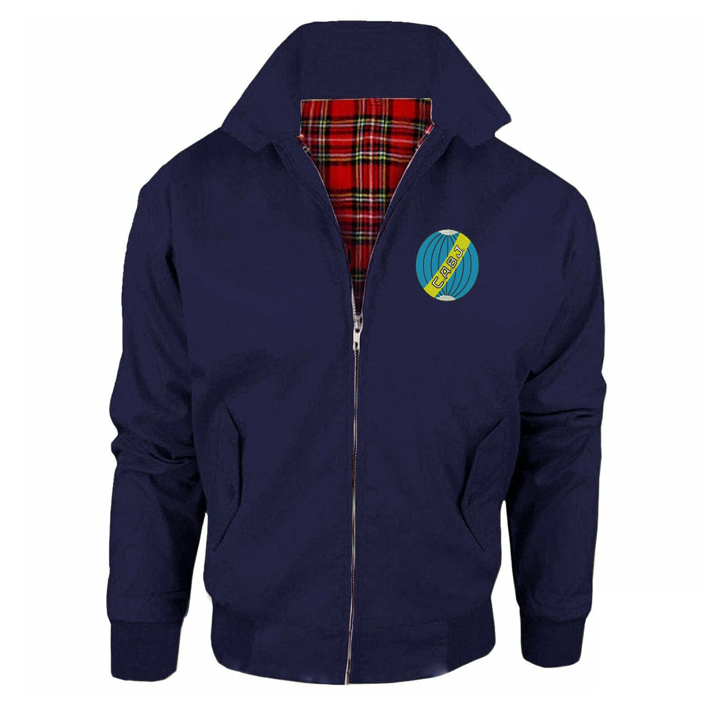Retro Boca Juniors 1912 Embroidered Classic Harrington Jacket