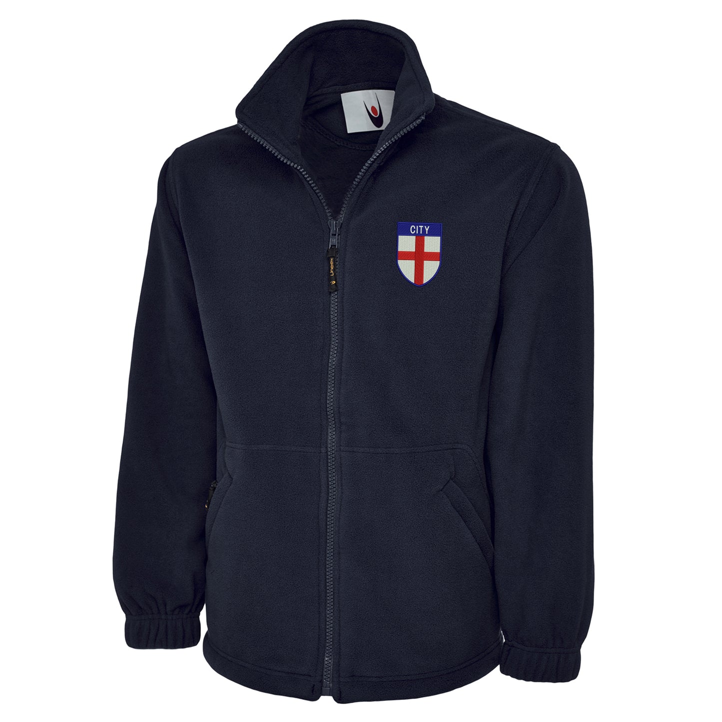 City Flag of England Shield Premium Fleece Jacket