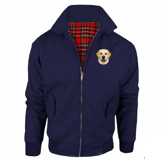 Yellow Labrador Dog Face Jacket Mens
