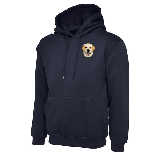 Yellow Labrador Dog Face Hoodie