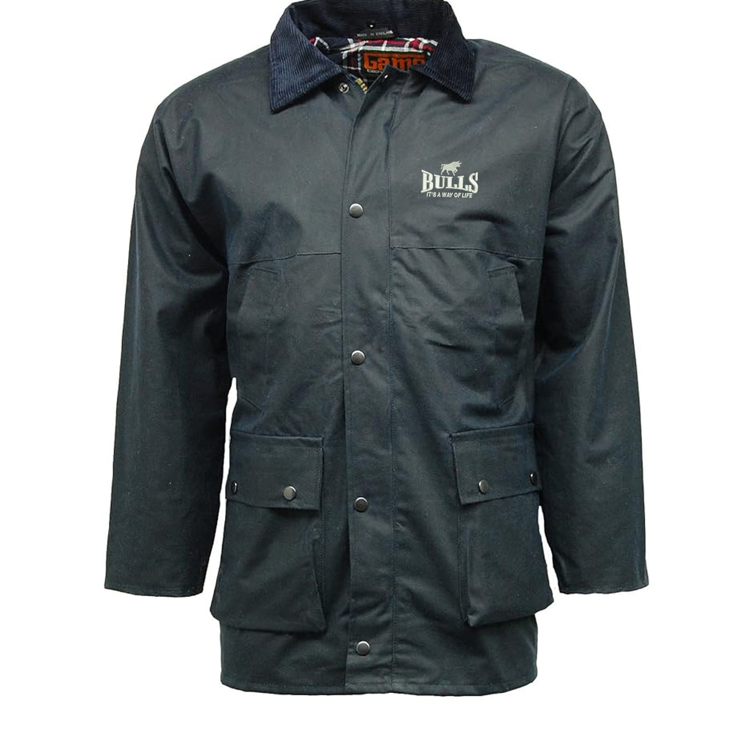 Bulls It's a Way of Life Padded Wax Jacket