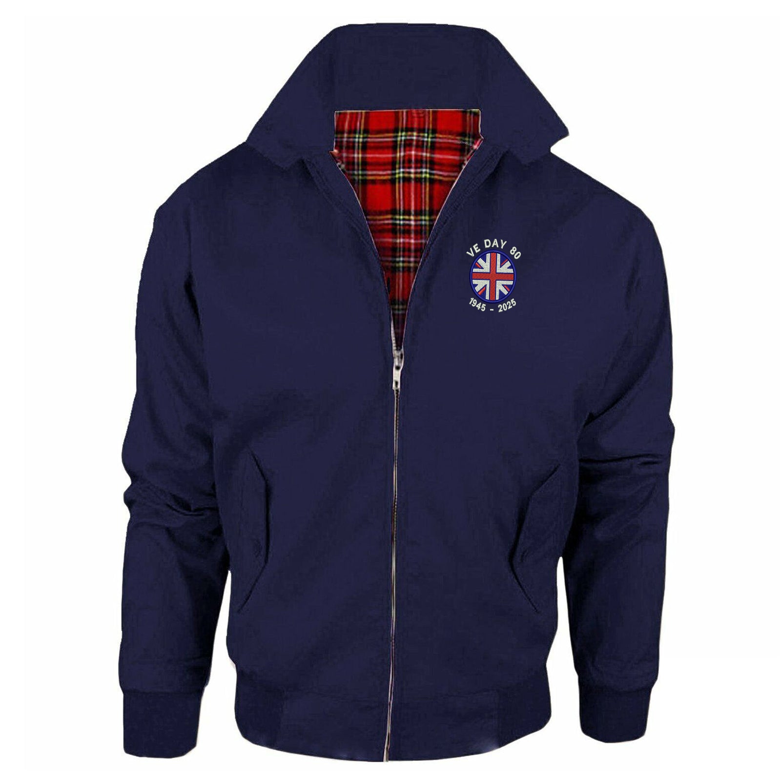 VE Day 80 1945-2025 Embroidered Classic Harrington Jacket
