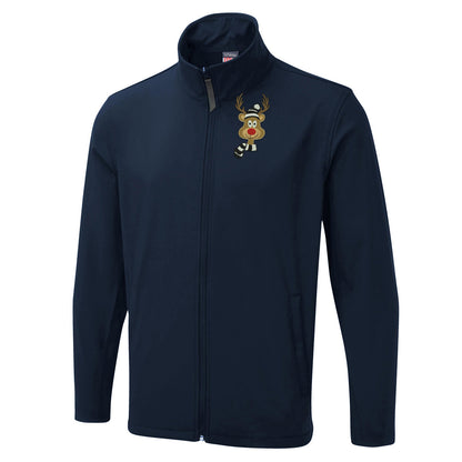 Rudolph The Red Nose Grimsby Fan Embroidered Christmas Lightweight Soft Shell Jacket