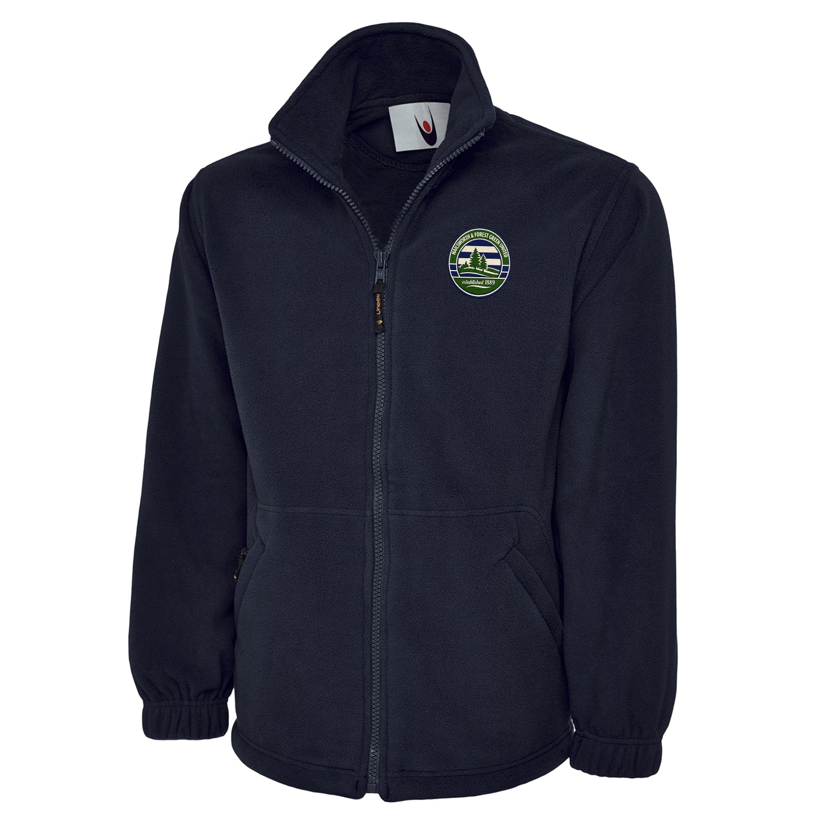 Retro Forest Green Rovers Fleece Jacket