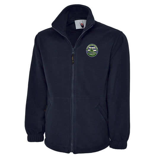 Retro Forest Green Rovers Fleece Jacket