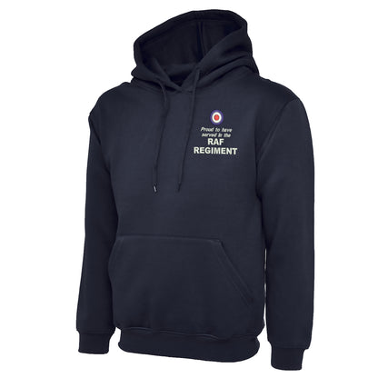 Proud to Have Served in The RAF Regiment Embroidered Classic Hoodie