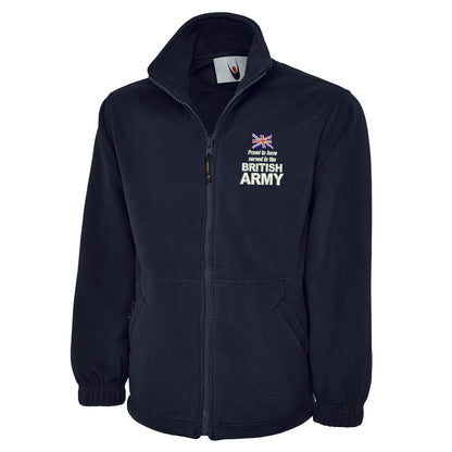 Proud to Have Served in The British Army Embroidered Premium Fleece