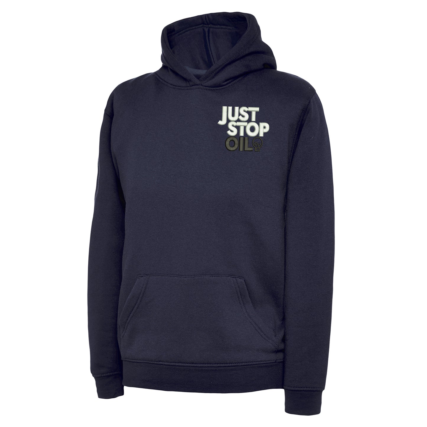 Just Stop Oil Embroidered Children's Hoodie