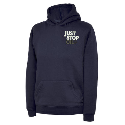 Just Stop Oil Embroidered Children's Hoodie