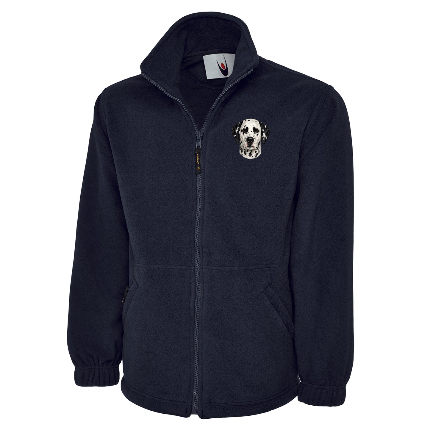 Dalmatian Dog Face Fleece Jacket
