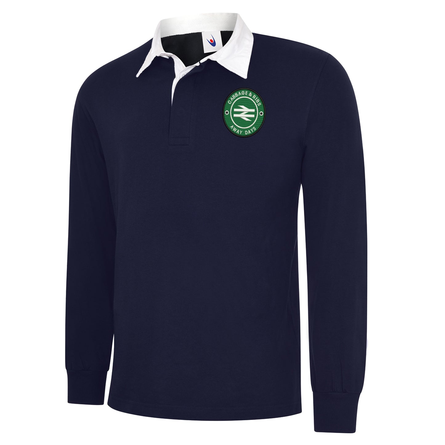 Cabbage & Ribs Away Days Embroidered Classic Rugby Shirt