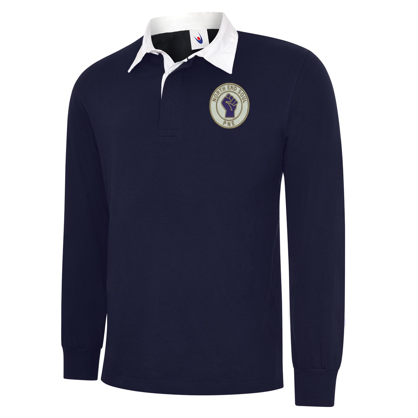 North End  Soul PNE Embroidered Classic Rugby Shirt