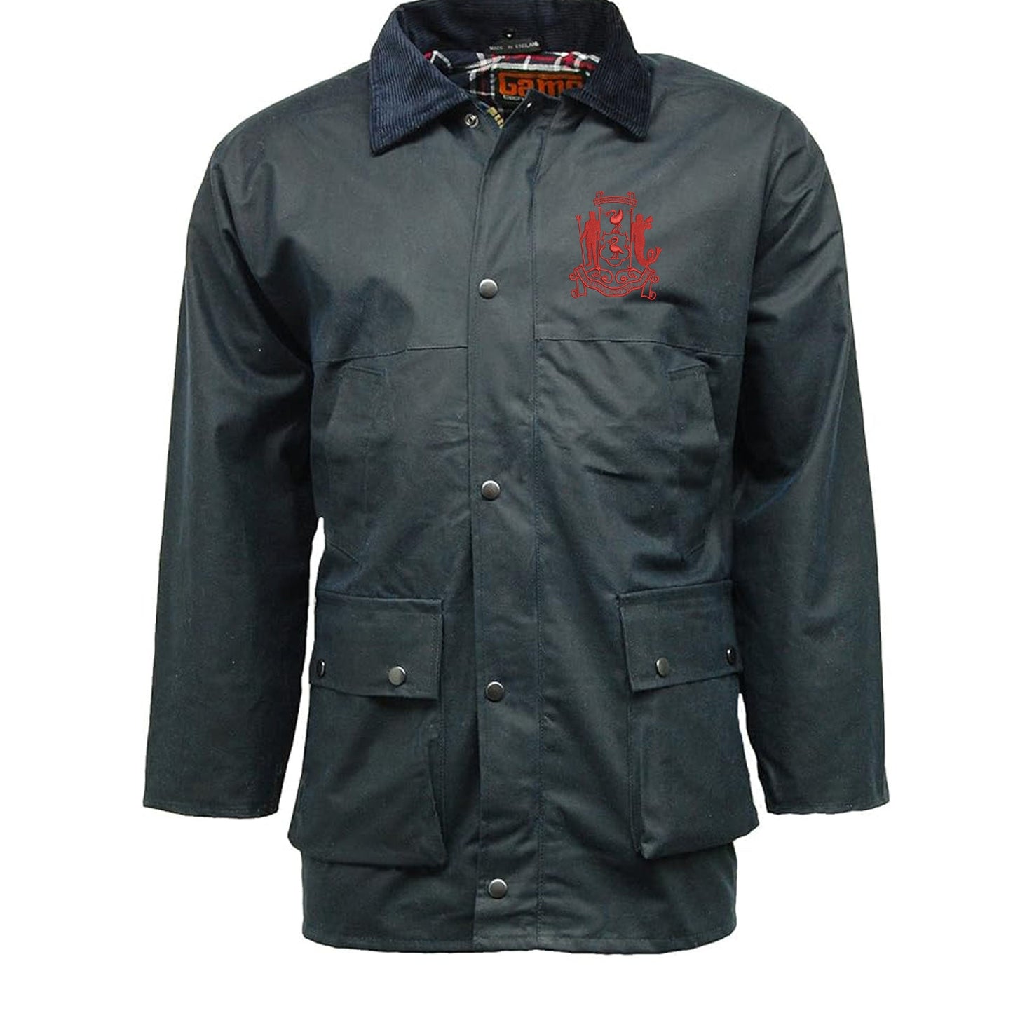 Retro Liverpool 1892 Embroidered Padded Wax Jacket