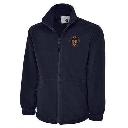 Dachshund Dog Face Fleece Jacket