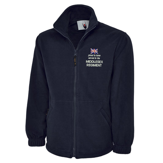 Proud to Have Served in The Middlesex Regiment Fleece
