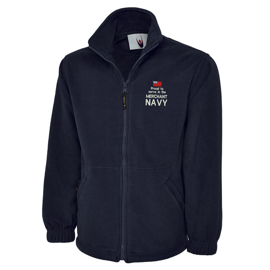 Proud to Serve in The Merchant Navy Fleece