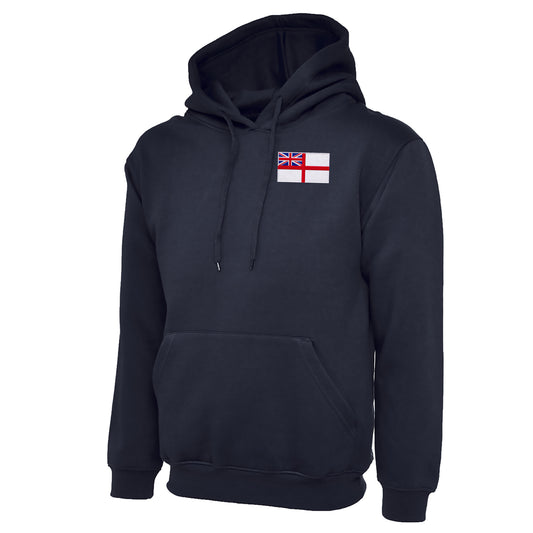 Royal Navy White Ensign Flag Hoodie