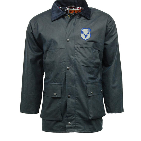 Retro Ross County Embroidered Padded Wax Jacket