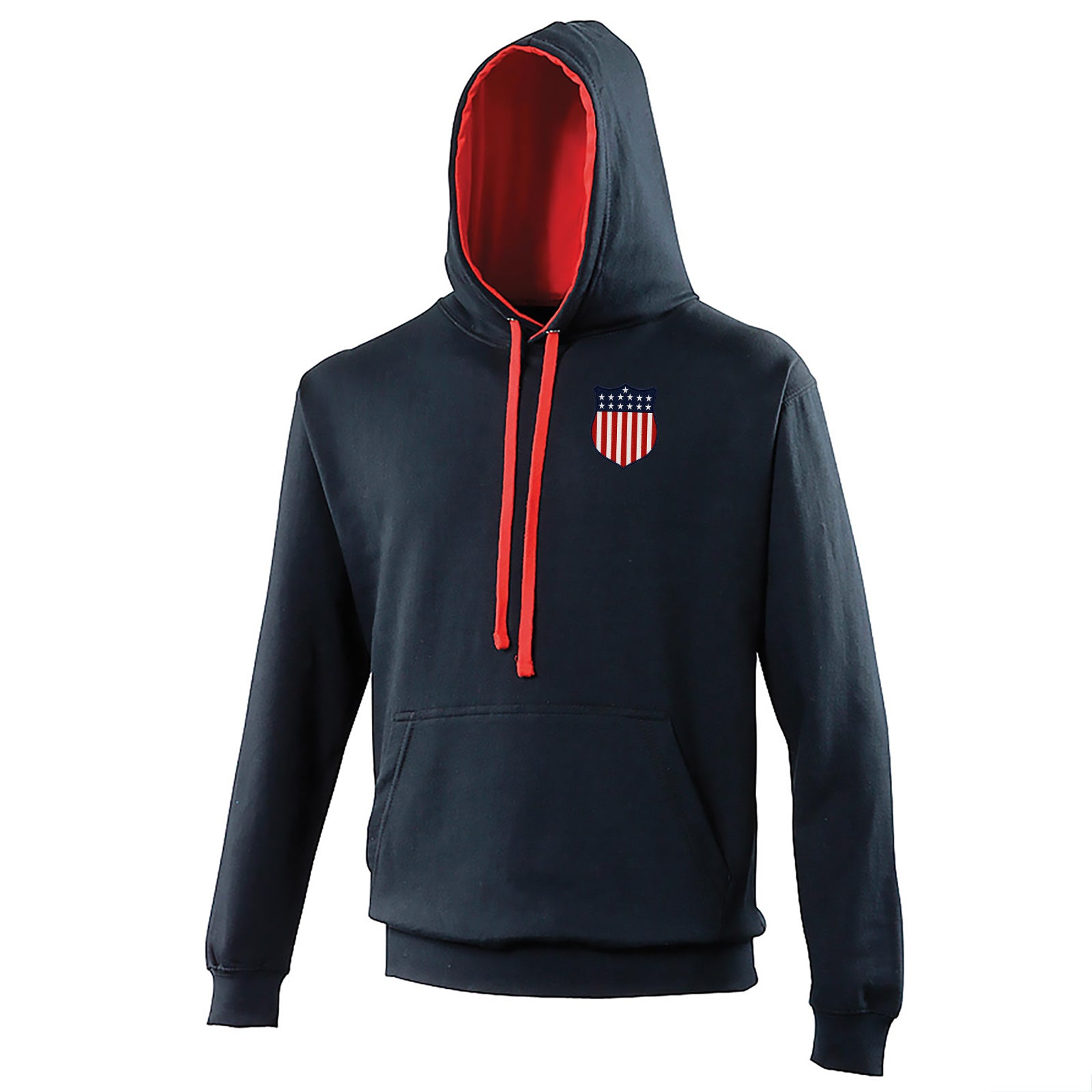 Retro USA 1913 Soccer Contrast Hoodie