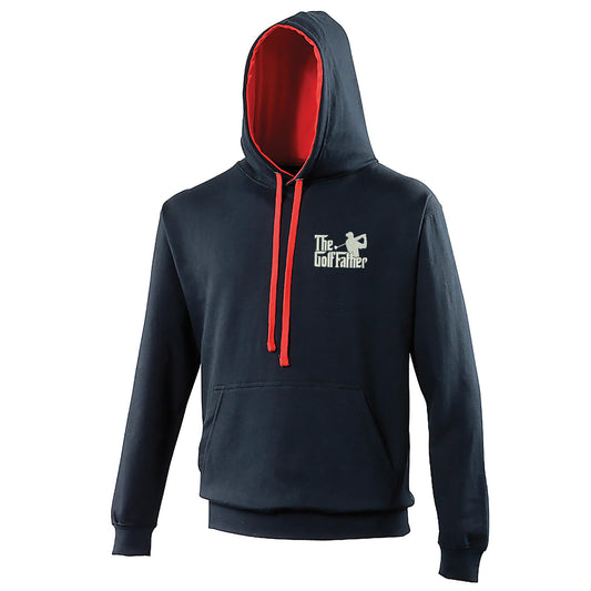 The Golf Father Embroidered Contrast Hoodie
