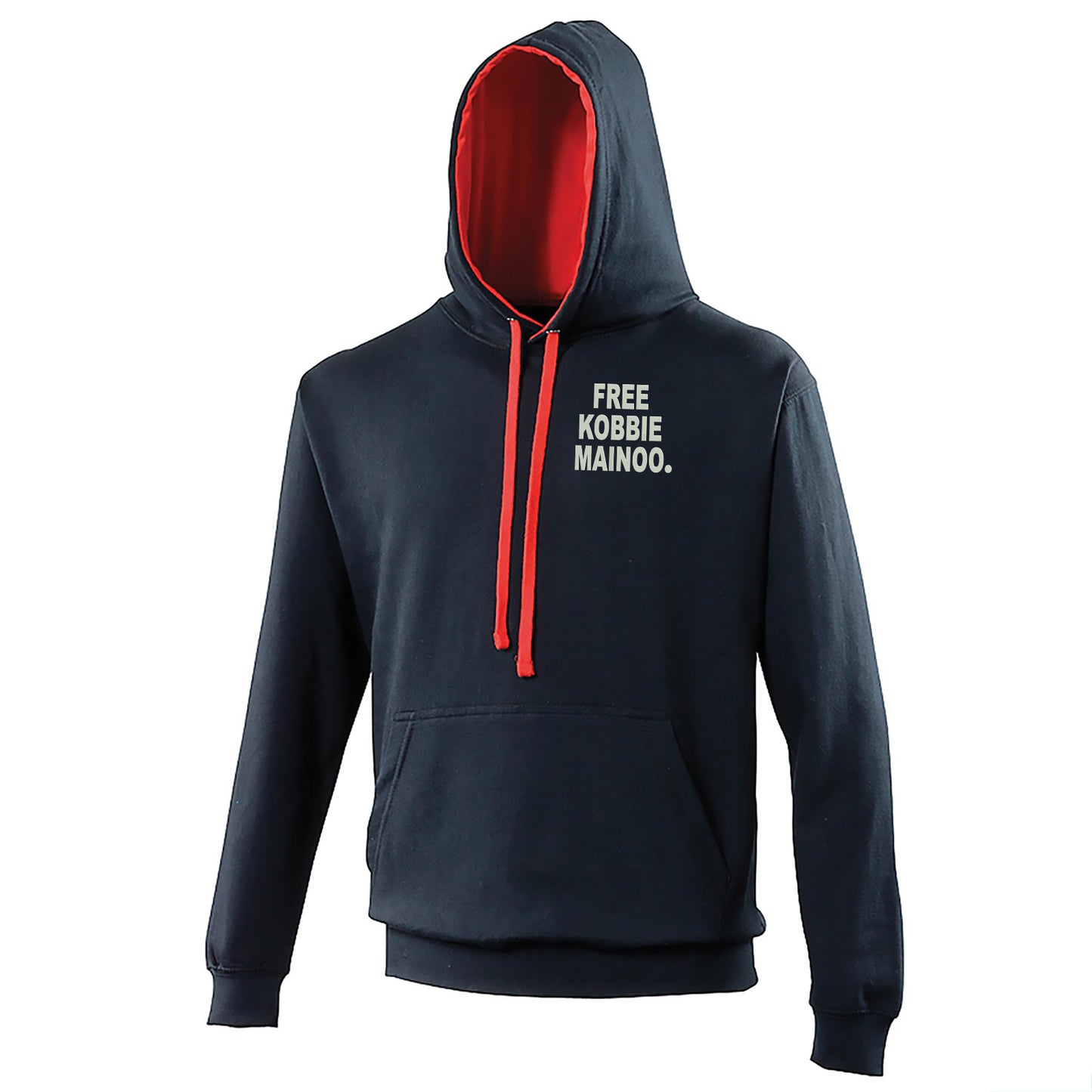 Free Kobbie Mainoo Embroidered Contrast Hoodie