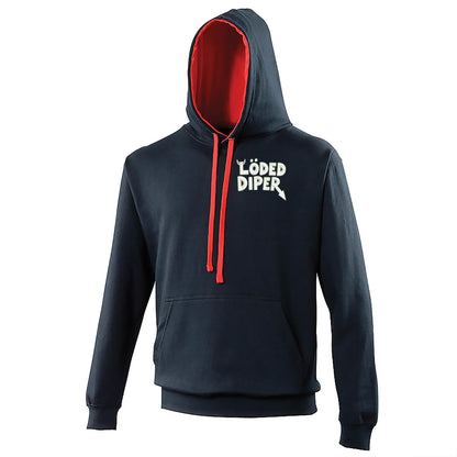 Loded Diper Rock Band Contrast Hoodie 