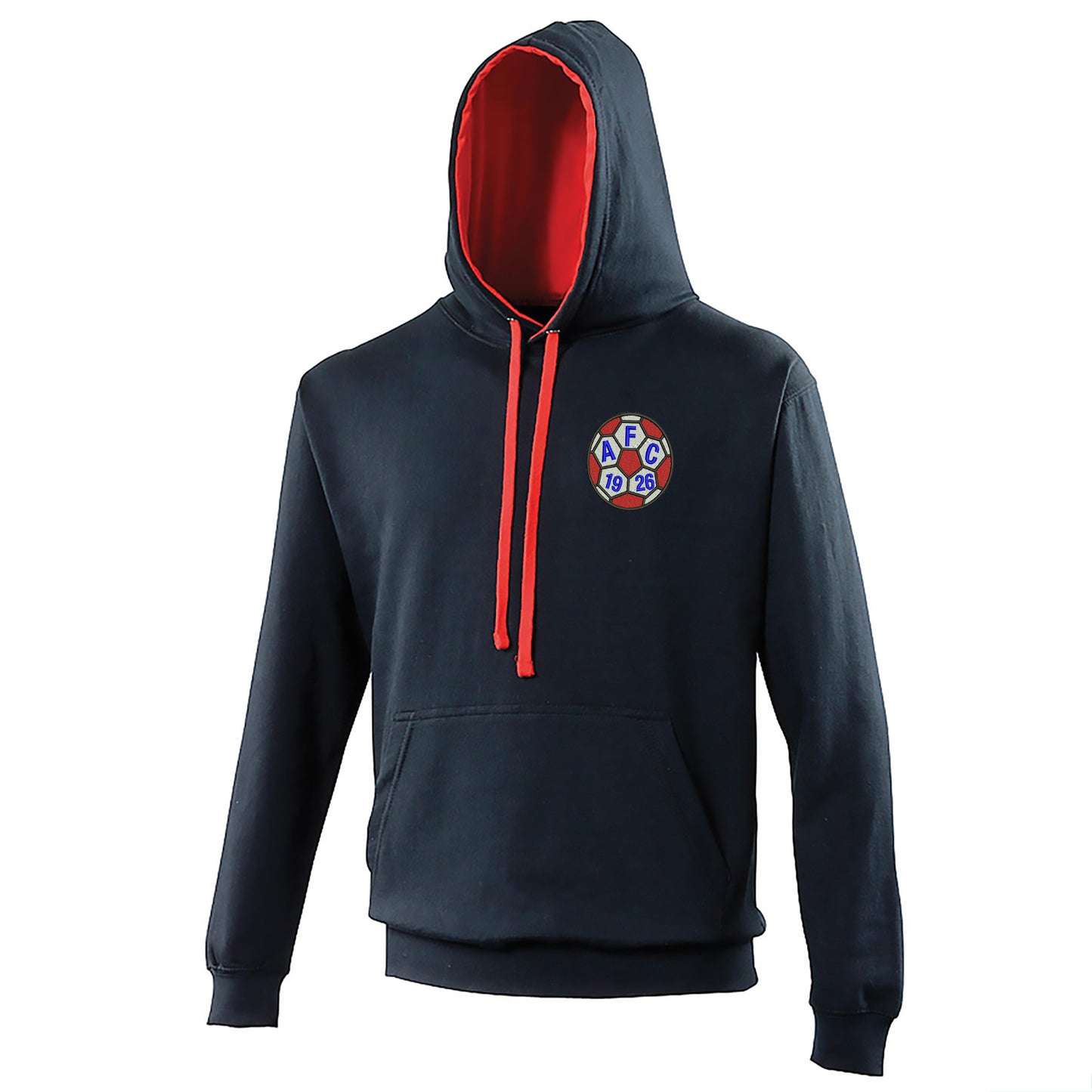 Retro Aldershot 1981 Embroidered Contrast Hoodie