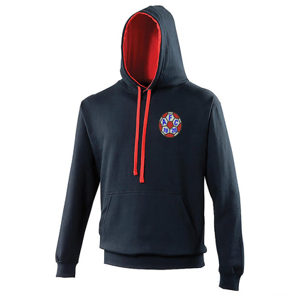 Retro Aldershot 1981 Embroidered Contrast Hoodie