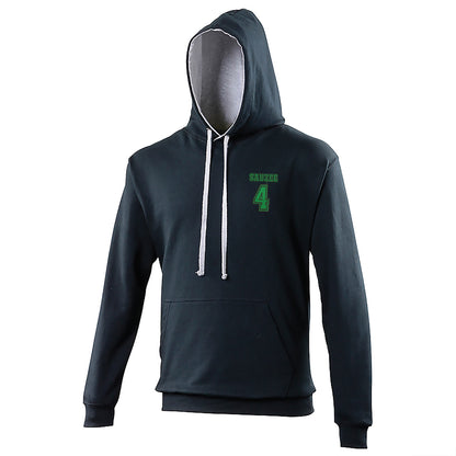 Sauzee 4 Embroidered Contrast Hoodie