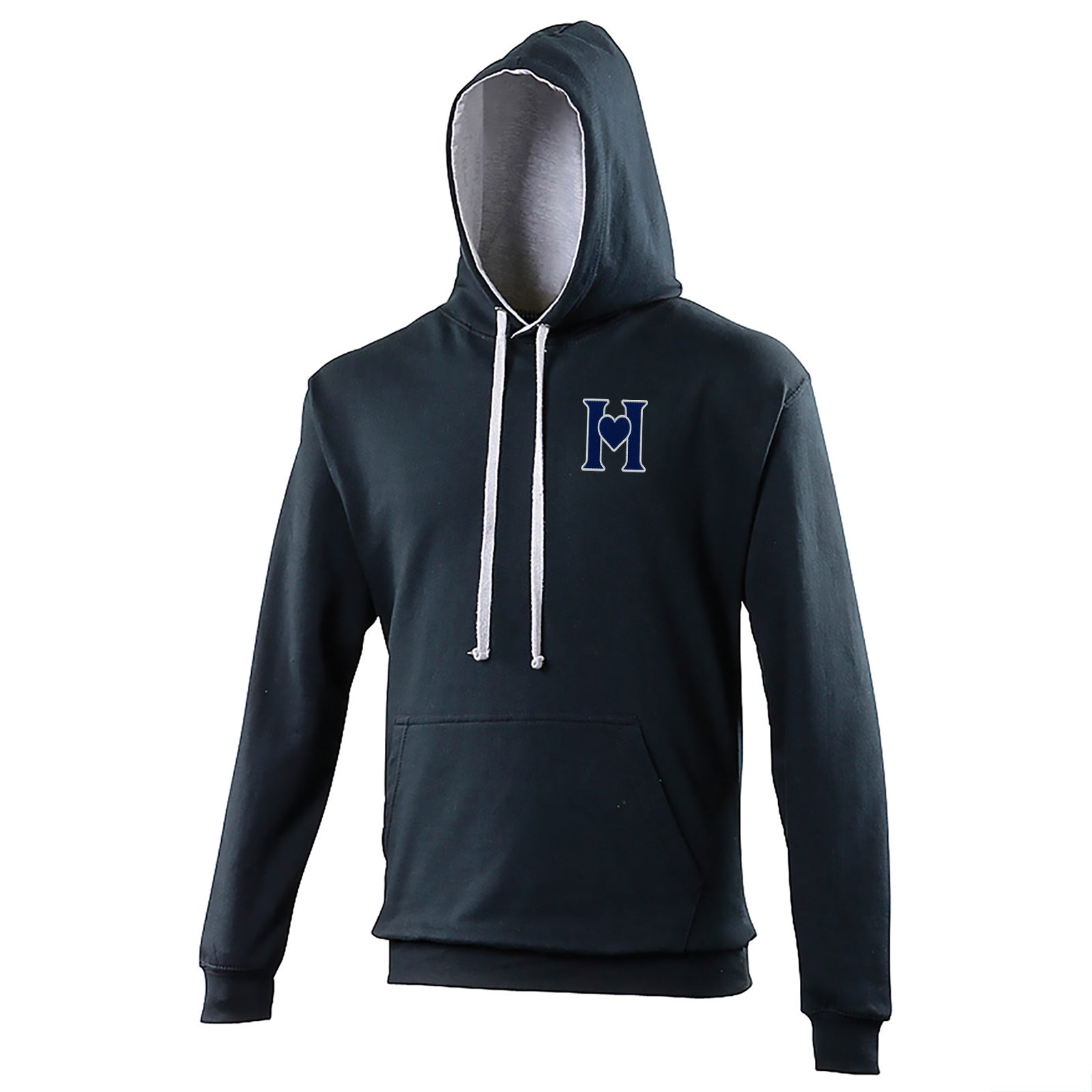 Retro Old School Hearts Football Hoodie