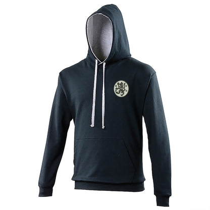 Retro Dundee United 1969 Embroidered Contrast Hoodie